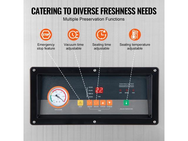 Chamber Vacuum Sealer, 900W Sealing Power, Vacuum Packing Machine for Wet Foods, Meats, Marinades and More, Compact Size with 15.7 in Sealing...