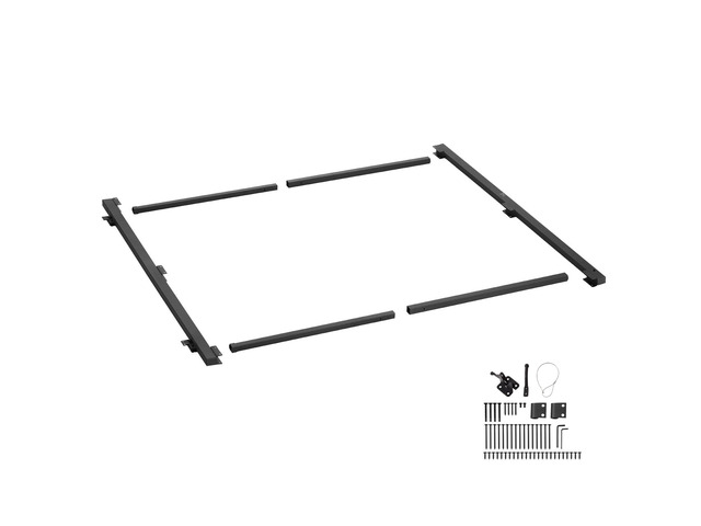 Gate Building Kit, Fits 36 to 60 in Wide Openings, Up from 6 to 7 ft High Fence, Adjustable Gate Building Kit, Anti Sag Full Gate Frame Kit with...
