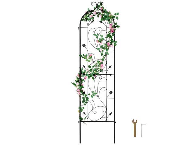 Garden Trellis for Climbing Plants, 60 x 15 in, Rustproof Metal Garden Flower Trellis, Outdoor Climbing Rose Trellis Cucumbers Support, Decorative...