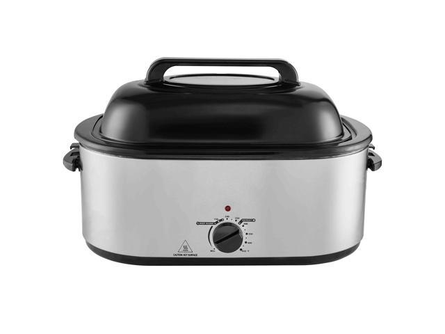 Electric Roaster Oven, 26 QT Turkey Roaster Oven with Self-Basting Lid, 1450W Roaster Oven with Defrost & Warm Function, Adjustable Temperature,...