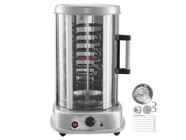 Shawarma Grill Machine, Vertical Chicken Shawarma Cooker Machine Countertop, Electric Stainless Steel Broiler Gyro Rotisserie Oven Doner Kebab...