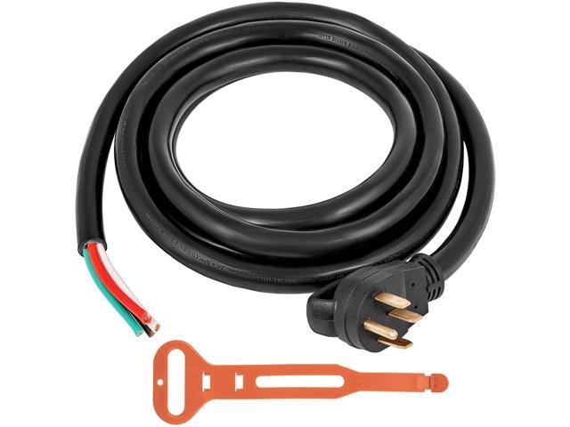 50' 50A RV Camp Power Cord Generator Cord 6/3 + 8/1 AWG NEMA 14-50P to Bare Wire