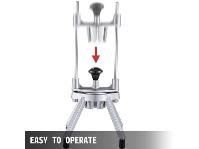 8-Section Commercial Easy Wedger Stainless Steel Blade Fruit Lime Slicer, Lemon Cutter 8 Wedges for Bar Restaurant