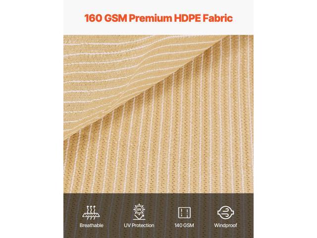90% Sun Shade Cloth, 12 x 20 ft Pergola Shade Cover with Stainless Steel Grommets, Sun Shades Canopy Privacy Screen with 160 GSM HDPE Material, for...