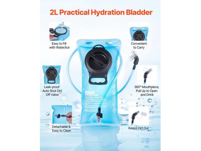 Hydration Backpack with 2L TPU Water Bladder, Hydration Pack Backpack, Lightweight Hiking Water Backpack for Men Women, Hydro Water Daypack for...
