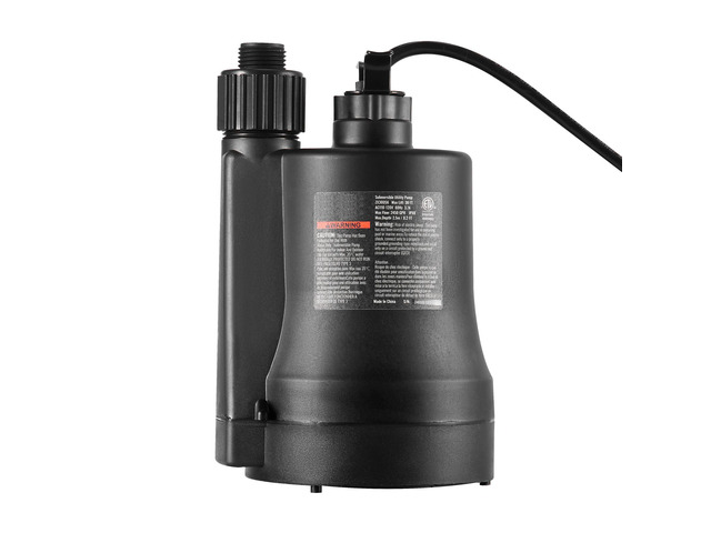 Utility Pump, 1/3 HP, 2450 GPH High Flow, 30 ft Head, Sump Pump Submersible Water Pump Portable Utility Pump with 10 ft Long Power Cord for...
