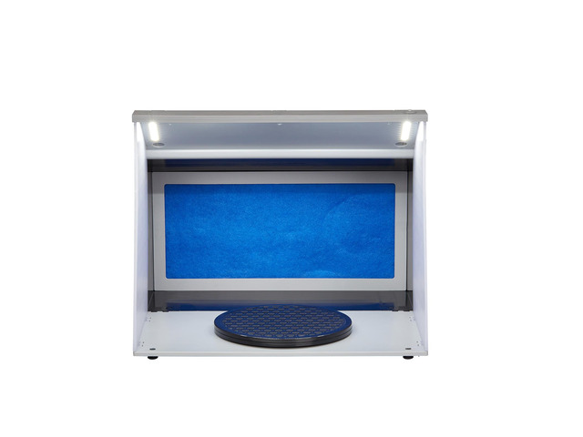 Airbrush Spray Booth, Portable Hobby Airbrush Paint Spray Booth Kit with 4 LED Light, Powerful Dual Exhaust Fans, Turntable and 6 ft Extension...