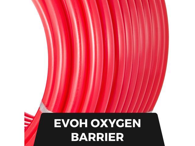 Oxygen Barrier PEX Pipe 5/8' 500ft Heat Radiant Barrier Tubing Red