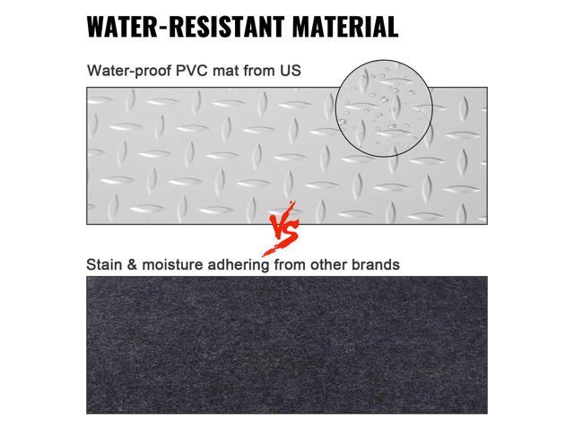 Garage Floor Mat, 157.48 x 59.05 inch PVC Garage Flooring Roll, Non-slip Diamond Texture, 64.58 sq. ft Covering Space, Garage Mats for Under Cars,...