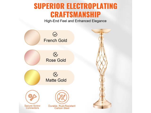 20PCS 58cm/22.83 Tall Wedding Flower Vase, Metal Wedding Centerpiece, Gold Floral Arrangement Stand Display Rack for Tables Wedding Dinner Party,...