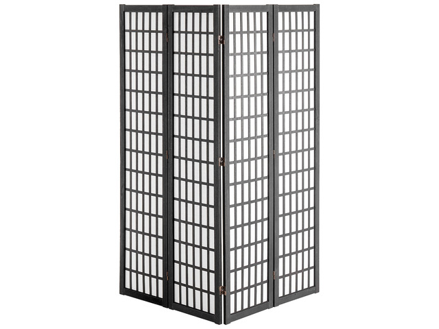 Room Divider, 4 Panel Japanese Room Divider, Wood Folding Privacy Screen Indoor, Japanese Partition Dividers Portable Decoration Screens, for Room...