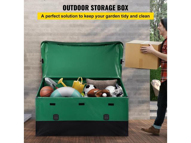 Outdoor Storage Box Patio Deck Box 230 Gallon Waterproof PE Tarpaulin
