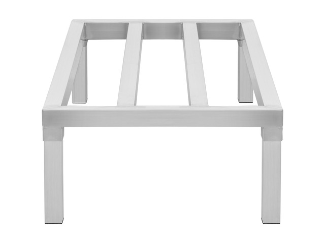 Aluminum Dunnage Rack, 48 x 20 Commercial Food Floor Rack, 12 Off the Floor, 1800 lbs Capacity All-Welded Aluminum Storage Rack, for Storage in...