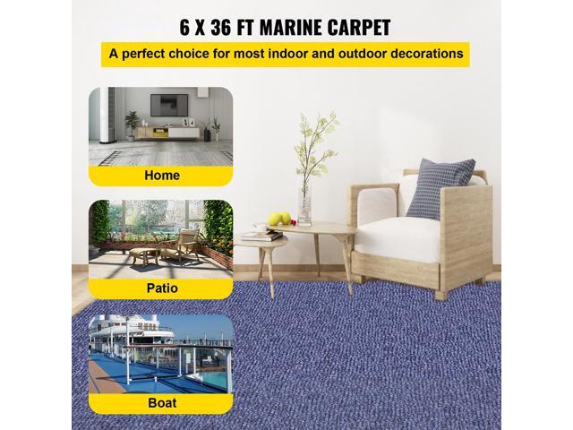 Deep Blue Marine Carpet 5.9 ft x 36 ft Marine Carpeting Marine Grade Carpet for Boats with Waterproof Back Outdoor Rug for Patio Porch Deck Garage...