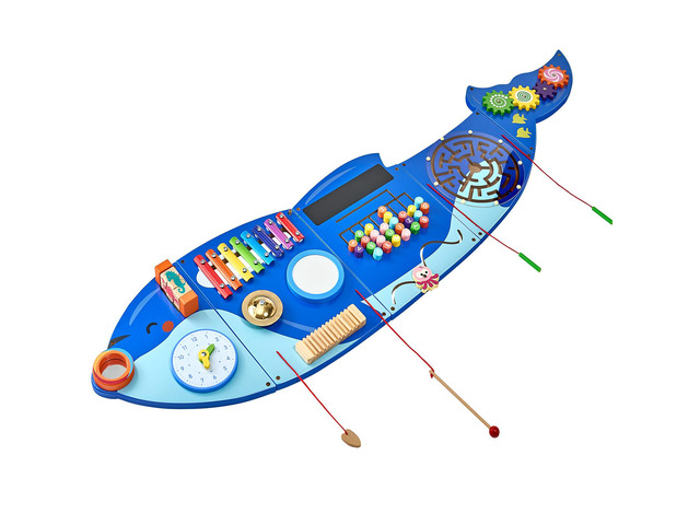 VEVOR Orca Activity Wall Busy Board Panels 12 Activities Sensory Wall Panel