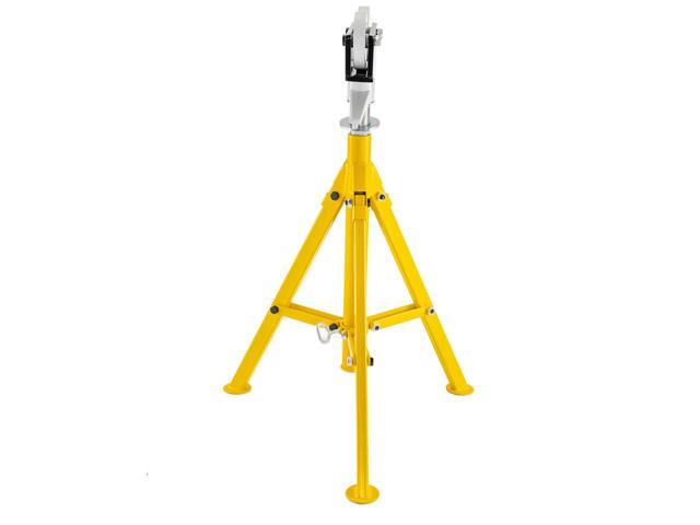 0.5-12 inch Roller Pipe Stand Adjustable Height 32/'-55/' Pipe 2500Lb Capacity Jack Stands Folding Portable High Folding Pipe Stand with Roller...