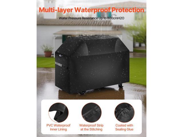 Grill Cover, 48 inch BBQ Covers for Outdoor Grills, Waterproof, Fade Resistant, Weather Resistant Heavy Duty 600D Polyester, Easy On/Off, with...