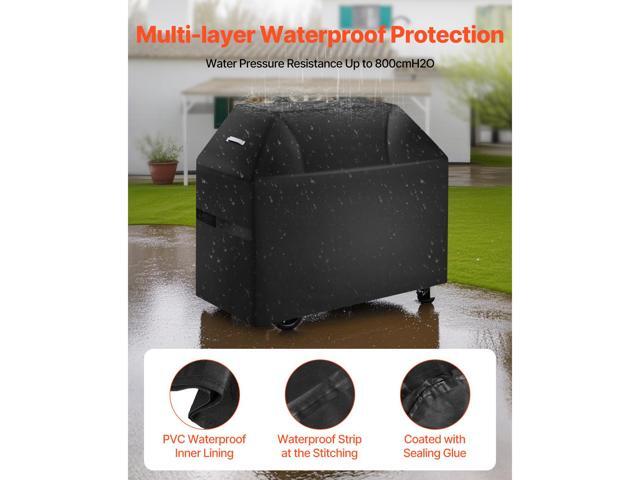 Grill Cover, 58 inch BBQ Covers for Outdoor Grills, Waterproof, Fade Resistant, Weather Resistant Heavy Duty 600D Polyester, Easy On/Off, with...