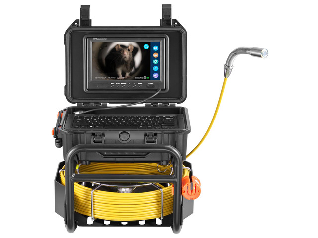 Sewer Camera, 230 ft/70m, Self-Leveling Drain Camera with 512Hz Transmitter, Distance Counter, 9' Screen 1080P HD Snake Plumbing Camera with...