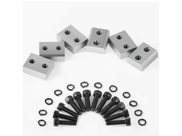 Electric Rebar Cutter Blade, 6 PCS 16mm(5/8 Inch) Cutting Diameter, HRC58-60 Hard Hydraulic Rebar Blade Replacement Jaw Blades with 12 Hexagon...
