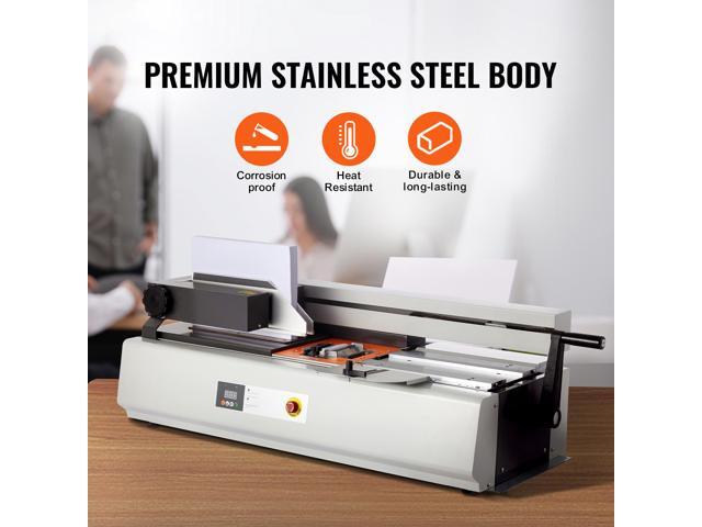Thermal Binding Machine, 400 Sheets Capacity Hot Glue Binding Machine, Thermal Book Binder 40mm Binding Thickness A3(Short Edge)/A4/A5 Document