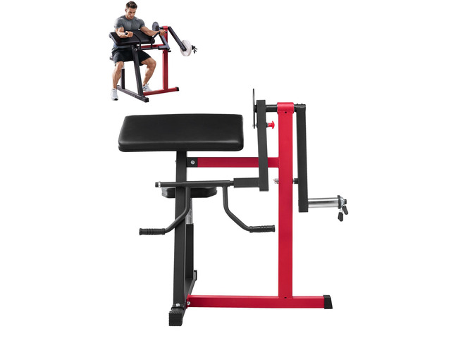 Preacher Curl Machine, 2 in 1 Bicep Curl Machine and Triceps Extension Machine, Seated Arm Isolated Bicep Station, Strength Training Workout Weight...