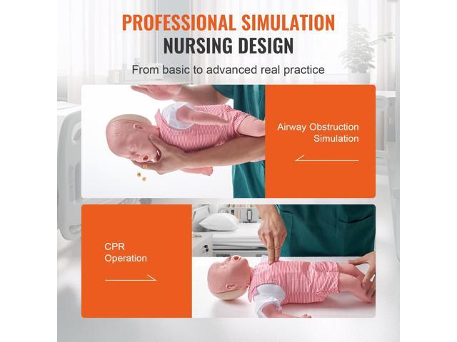Infant CPR Training Manikin, Heimlich Maneuver and Cardiopulmonary Resuscitation (CPR) Practice, Professional Infant Airway Obstruction Training...