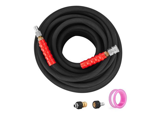 Pressure Washer Hose, 100FT, Kink Free 3/8'-14.8 Male, 3/8'-15 Female For Most Brand Pressure Washers, 4.9'' Bending Radius, 4800 PSI Heavy Duty...