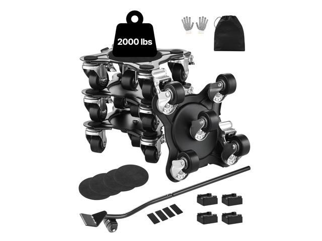 Furniture Dolly, Maximum Load 1200 lbs, Heavy Duty Furniture Movers with 5 360Â° Rotation Wheels, Carbon Steel Panel, Furniture Lift Slider Tool Set...