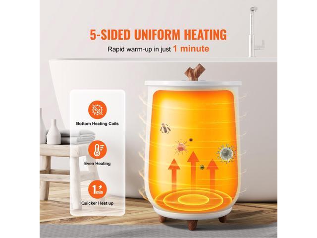 Towel Warmers for Bathroom, Towel Warmer Bucket Auto Shut Off for Spa Fits up to 3 Oversized Bath Towels, Blankets, Clothes, Bathrobes, PJ's and More