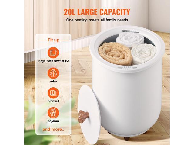 Towel Warmers for Bathroom, Towel Warmer Bucket Auto Shut Off for Spa Fits up to 3 Oversized Bath Towels, Blankets, Clothes, Bathrobes, PJ's and More