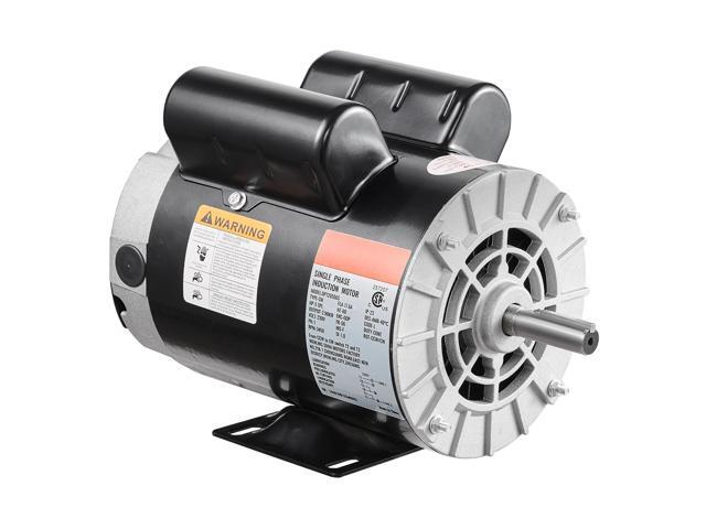 5HP SPL Air Compressor Electric Motor, 230V 17.6Amps, 56 Frame 3450RPM, 5/8' Keyed Shaft, 1.88' Shaft Length, CW/CCW Rotation (Factory Setting is...