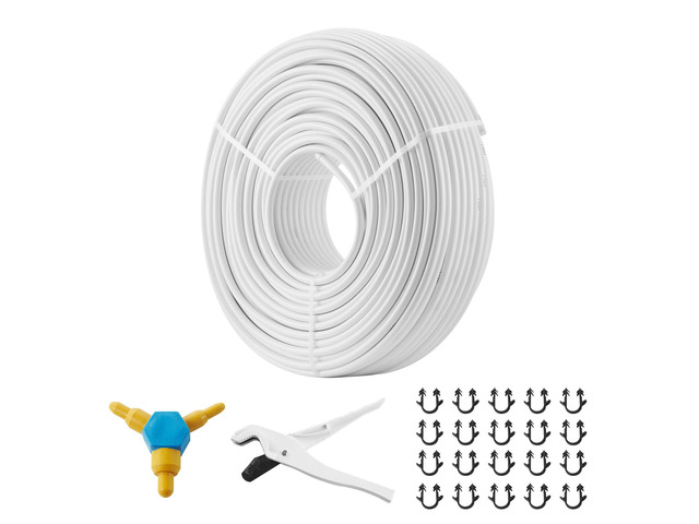 PEX-AL-PEX Tube, 656ft, 5/8'' Diameter Aluminum-Plastic Composite Pipe Oxygen Barrier Radiant Floor PEX Pipe, 0.08'' Thickness Radiant Heat Floor...