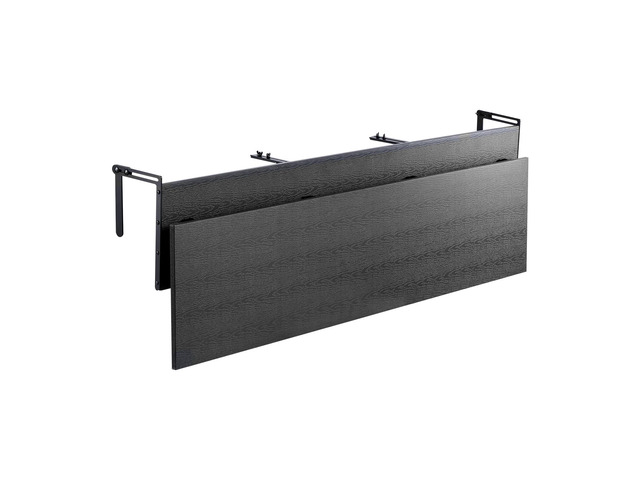 Balcony Hanging Table, 12 x 59 in Folding Balcony Railing Table, Outdoor Balcony Bar Table for Railings, 50 lbs Loading, Fit Railing from 1' to...