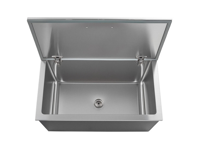 Drop in Ice Chest, 28'L x 16'W x 17'H Stainless Steel Drop in Cooler, 87.6 Quart Commercial Ice Bin with Flip Lid for Outdoor Kitchen Patio Bar,...
