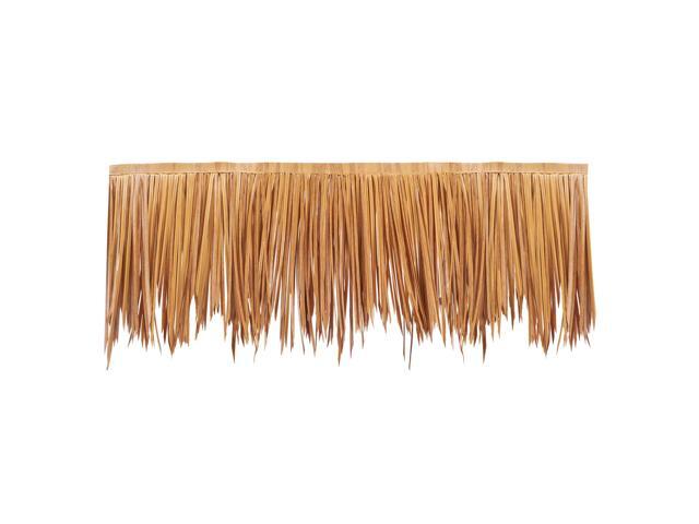 Artificial Thatch Grass Roof, 1.3 x 32.8 ft Mexican Style Tiki Bar Hut Skirt Thatch Roofing Roll, Waterproof & Fire-Resistant, Palapa Duck Blind...