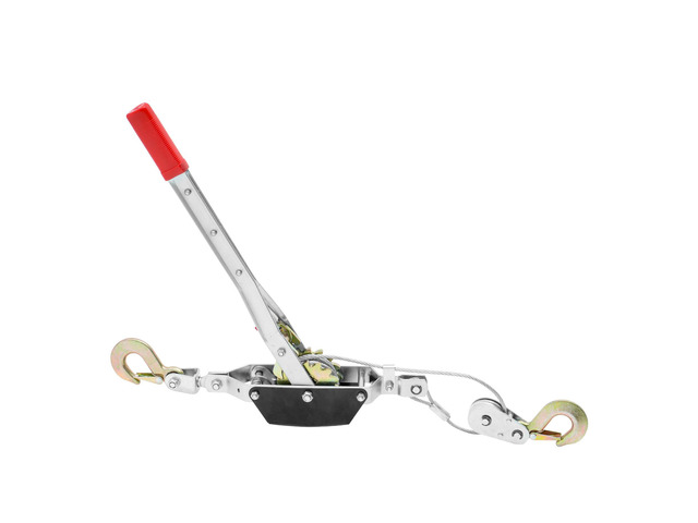 Come Along Winch, 2 Ton (4,409 lbs) Pulling Capacity, 12 ft Steel Cable, 2 Hooks, Heavy Duty Ratchet Power Puller Tool with Dual Gears, Automotive...