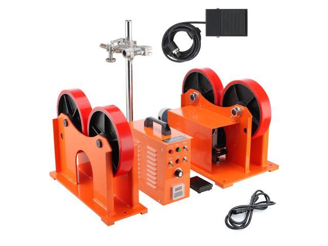 110V Turning Rolls Linkage Roller, 1000KG/2205LBS Loading Welding Turning Roll, 25-1400mm Diameter, 80-1600 mm/min Rotary Welding Positioner &...