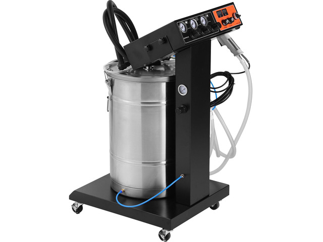 VEVOR Powder Coating System, 40 W 100KV Electrostatic Output Powder Coating Kit with 50L Powder Hopper, 450g Per Minute Powder Coating Machine...
