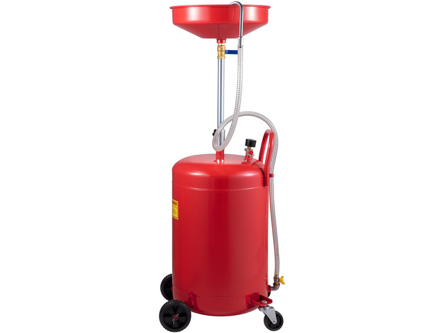 Waste Oil Drain Tank 20 Gallon Portable Oil Drain Air Operated Drainer Oil Change, Oil Drain Container, Fluid Fuel Transfer Drainage Adjustable...