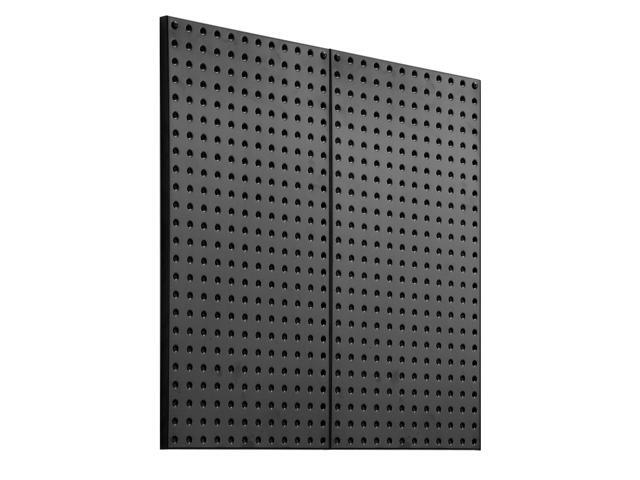 Metal Pegboard Panels, 32' x 16' Pegboard, 2 Panels, Heavy Duty Steel Peg Board Wall Organizer, for Living Room Garage Tool Storage Workbench...