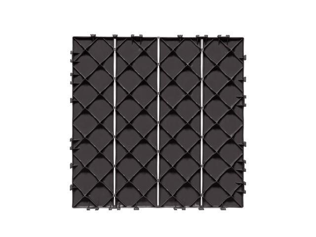Interlocking Deck Tiles, 36 Pack,11.6'x11.6' 36 sq. ft Plastic Waterproof Outdoor Flooring All Weather Use, Patio Floor Decking Covering Tiles for...