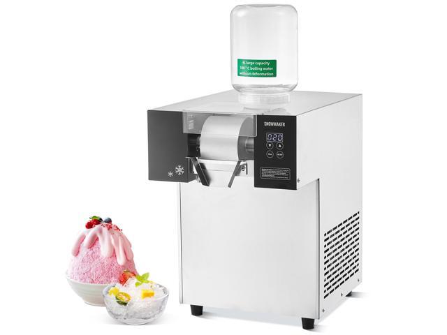 Commercial Snowflake Ice Machine, 397LBS/24H Snowflake Ice Maker, Stainless Steel Ice Shaver Machine, Electric Snow Cone Maker, Air Cooling System...