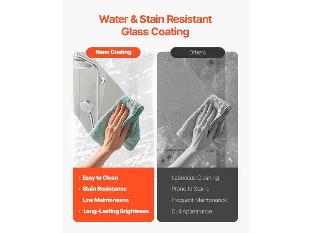 Bathtub Shower Door, 51 in. W x 56 in. H, Frameless Foldable Hinged Shower Door, Tri-Fold Shower Glass Door with 1/4 in Tempered Glass Door,...