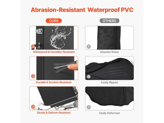 VEVOR Bass Guitar Hard Case, 48.03 in Rectangular Guitar Hard Case, With Lock Latch Keys Handle, PVC Padding Soft Lining Water-Resistant Hard Shell...
