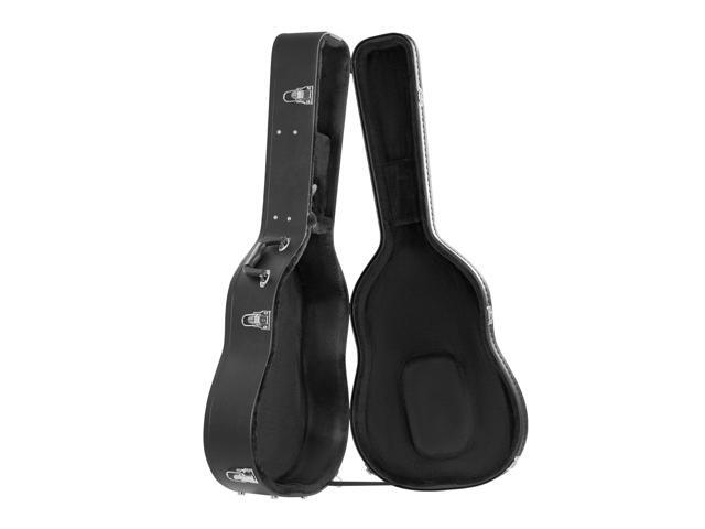 Acoustic Guitar Hard Case, 43.31 in Gourd-Shaped Guitar Hard Case, With Lock Latch Key Handle, PVC Padding Soft Lining Water-Resistant Hard Shell...