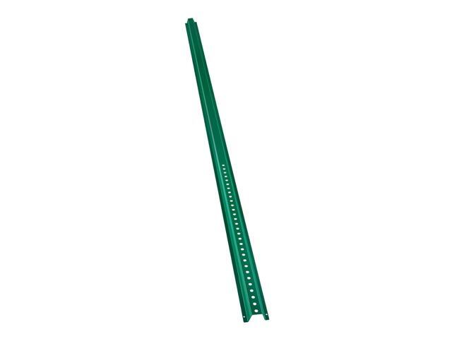 8FT U-Channel Sign Post, 4Pack Green Heavy Duty Steel Fixed Fence Post, Steel Fence U-Channel Sign for Garden, Courtyard, Farm or Traffic Intersection