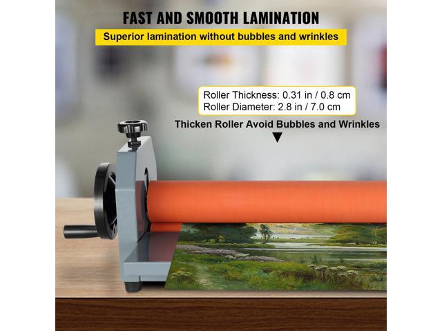 39' 1000MM Manual Cold Roll Laminator Vinyl Photo Film Mounting Laminating Machine