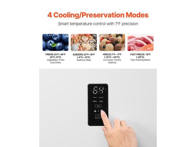 Convertible Freezer/Refrigerator, 20.2 Cu. Ft Frost Free Upright Freezer with Temp Control Panel, Door Open too Long Alarm, Adjustable Shelves and...