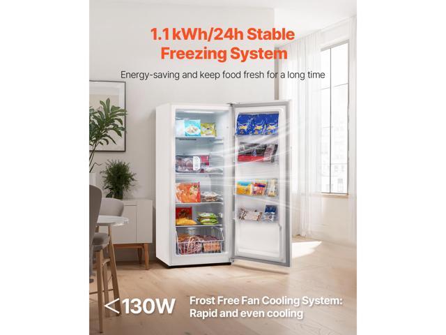 Convertible Freezer/Refrigerator, 17 Cu. Ft Frost Free Upright Freezer with Temp Control Panel, Door Open too Long Alarm, Adjustable Shelves and...